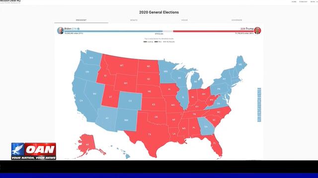 Actual election map shows strong support for President Trump in key battleground states