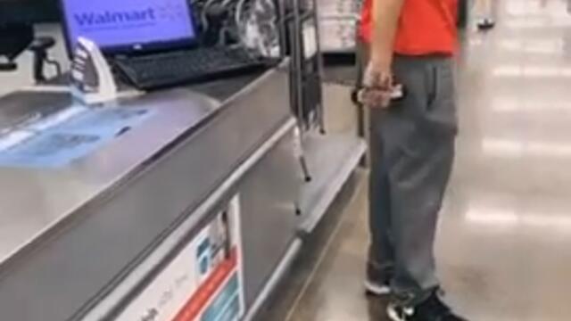 Guy Farts Loudly in Supermarket's Public Announcement Mic - 1112810