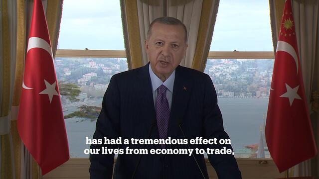 Turkey's President Erdogan's G20 Leaders' Virtual Summit Message