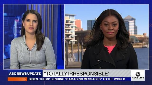 President-elect Biden: Trump sending 'damaging messages' to the world