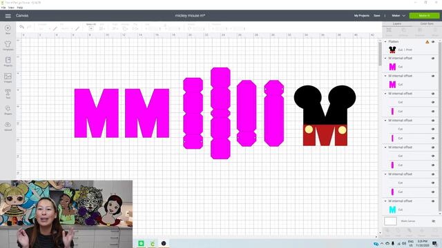 DIY 3D Letter SVG File and How to Decorate as Mickey Mouse - Cricut Design Space Tutorial