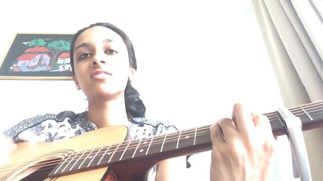 Moana How far I'll go Varshini Vijayakumar Acoustic Cover