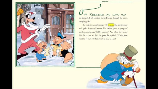 Mickey Mouse's Christmas Carol (With Highlighted Words) Cd Audio: Read Along