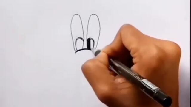 How to draw Mickey mouse face ll Mickey mouse