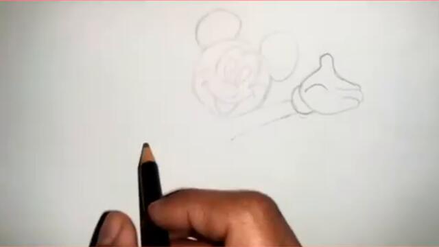 How to draw a Mickey Mouse/ draw a Mickey Mouse for beginners/ drawing Mickey Mouse