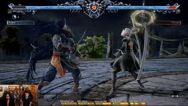 Hayate (Hwang) VS Kayane (2B, Xiang) Day One - Soul Calibur VI