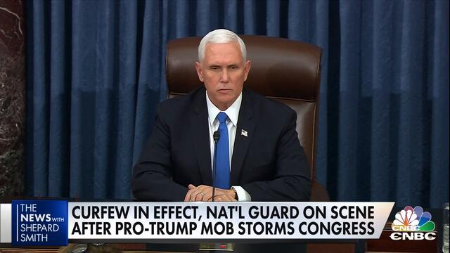 Vice President Mike Pence condemns violence, calls for freedom