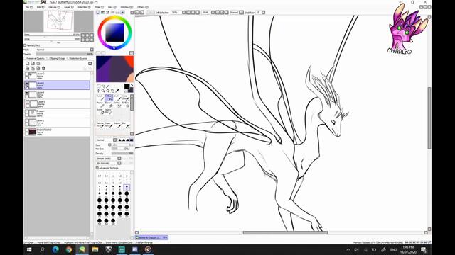 y2mate.com - Speedpaint  2017 Redraw Butterfly Dragon_1080p