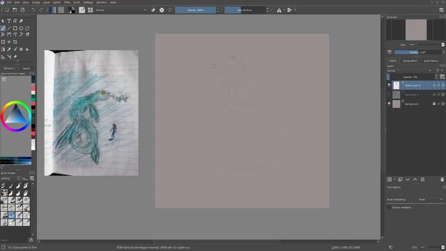 y2mate.com - Redrawing my old art  Sea Dragon Speedpaint krita_1080pFHR