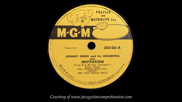 Johnny Green w/ MGM Studio Orchestra (1952) FIRST RECORDING [INVITATION]