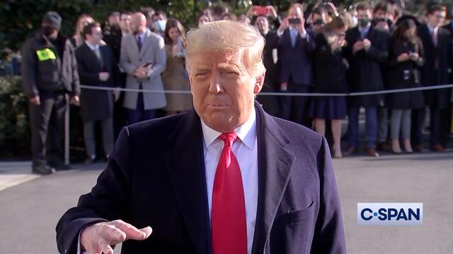 President Trump: "I want no violence."