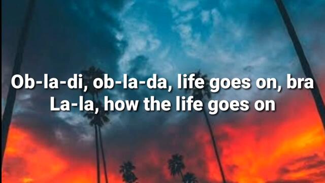 ♛ Ob~La~Da, Ob~La~Di ♛ (with lyrics) ♛ Gabriela Bee Cover 2021