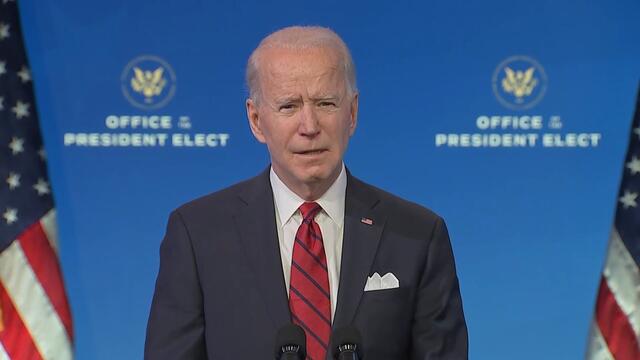 President-elect Joe Biden discusses details of his vaccination plan