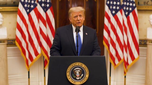 President Donald Trump Delivers Farewell Address