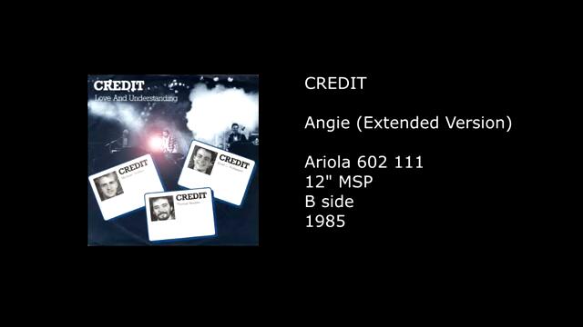 CREDIT - Angie (B-SIDE) - ELECTRO 1985