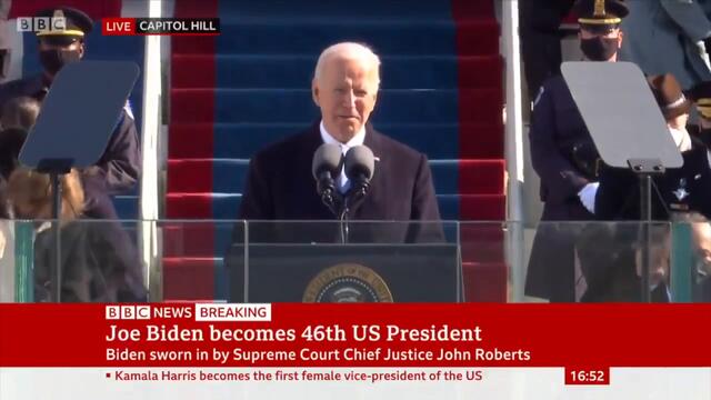 President Biden inauguration speech in full - BBC News