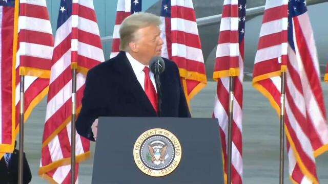 President Trump farewell speech at Joint Base Andrews: full video