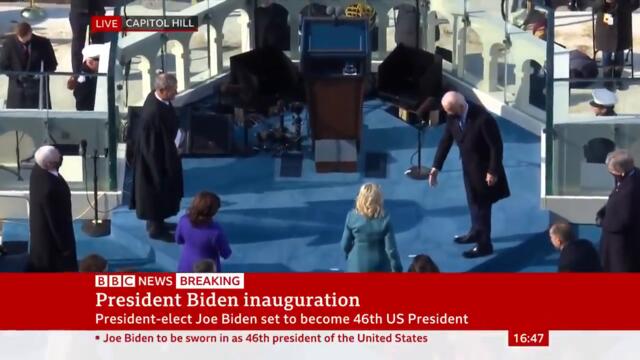 Joe Biden sworn in as 46th US president - BBC News