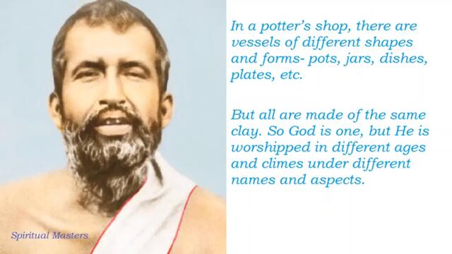 Shri Ramakrishna Paramhansa explains the importance of keeping an open mind