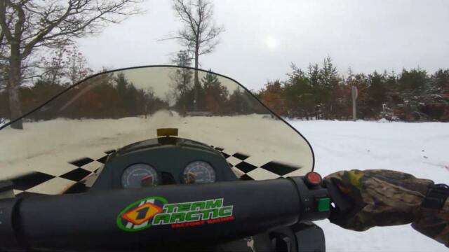 First Time Trail Riding a Sled - Michigan - 1999 ZL600 EFI