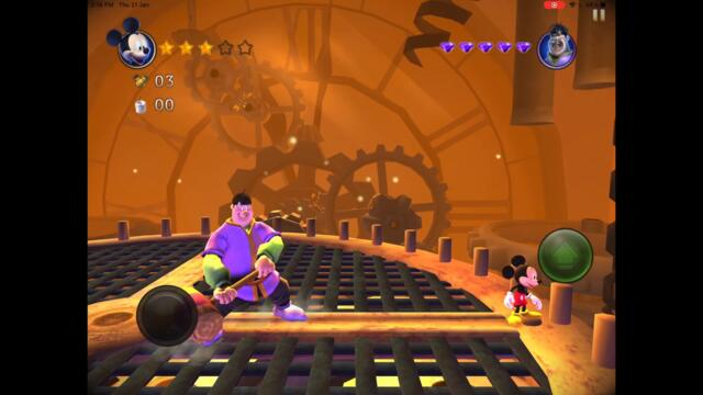 Mickey Mouse Castle of illusion The castle Act 3 | Mickey mouse Boss Fight Clock | IPAD Play