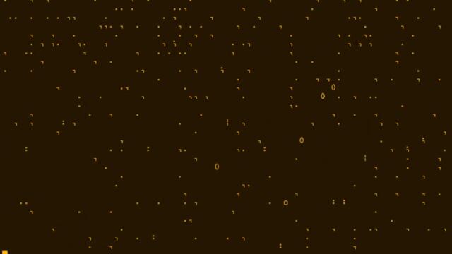 Rain simulation on amber terminal window that is written in python.