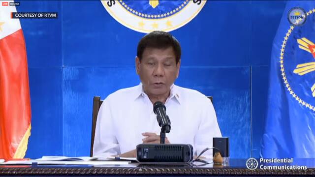 President Rodrigo Duterte's recorded message to the nation | Monday, January 25