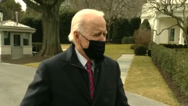 President Biden does his 1st Chopper interview en-route to Walter Reed Medical Centre