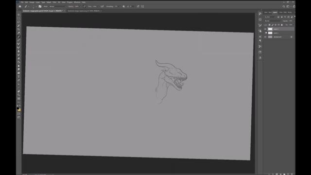 y2mate.com - Biolumin  Megaraptor SPEEDPAINT photoshop cc_1080p
