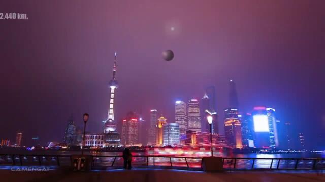 If the planets passed between the Earth and the Moon