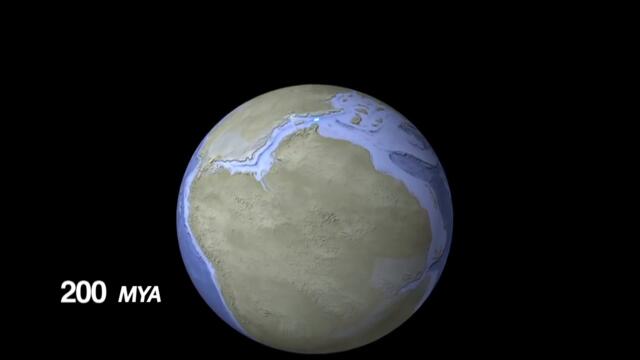 Plate Movement- 200 Million Years Ago to Present Day - California Academy of Sciences