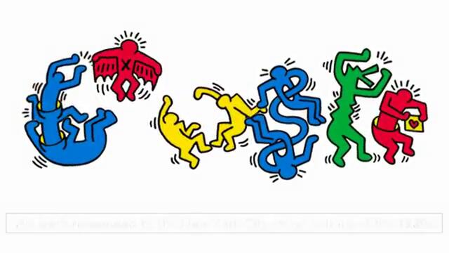 Кийт Харинг - Keith Haring Google Doodle