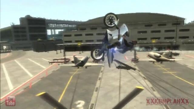 GTA IV Stunts and Crashes Slowmotion