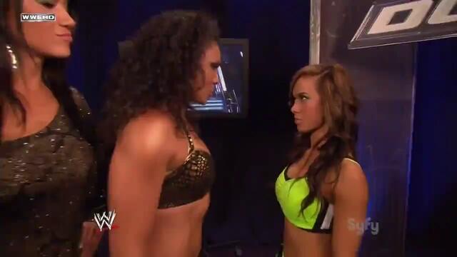 WWE Smackdown 06 10 11 Tamina vs AJ aj