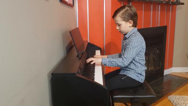 Scott Joplin - The Entertainer (by 8 year old Jacob Shark)