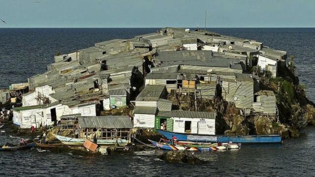 The most densely populated island in Africa - [ Lake Victoria's Migingo Island ]