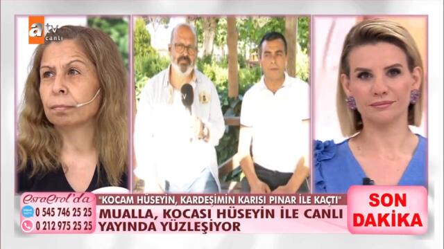 Mualla, kocası Hüseyin ile canlı yayında yüzleşiyor! - @Esra Erol'da 25 Mayıs 2021