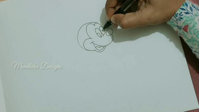 Mickey Mouse Doodle Art Drawing | Mandala Art | Disney Doodles | Zentangle Art | Mendhika Designs