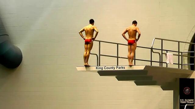 Скокове във Вода - 2012 US London  Olympic Diving Trials - Men's 10M Synchro Prelims - David Boudia and Nick McCrory