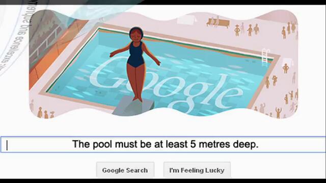 London 2012 Diving - Third Google Doodle for London 2012 Olympics