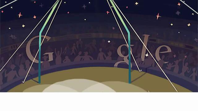 London 2012-  Спортна гимнастика Мъже - Халки - Artistic Gymnastics Men's Rings- Google Doodle