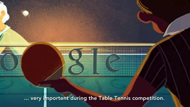 Лондон 2012, тенис на маса - table tennis - Olympic Doodle