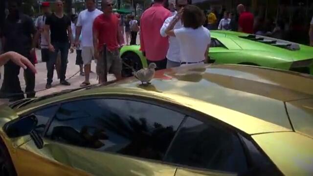 Worlds First Gold Plated Lamborghini Aventador LP700-4 unveiled - YouTube