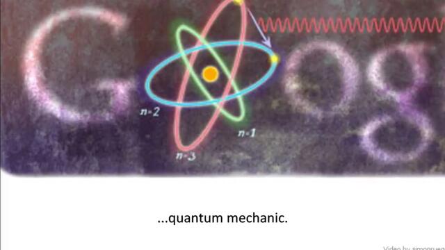 Нилс Бор - Niels Bohr - 2012 г. - Google Doodle