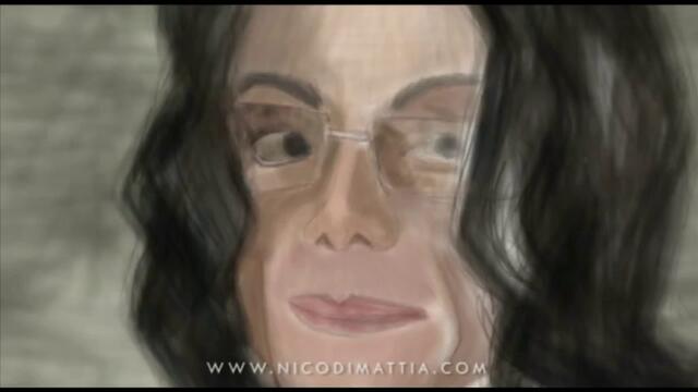 Майкъл Джексън в Забавно и Весело Michael Jackson - Speed Painting (Бързо Рисуване)