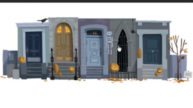Честит Хелоуин - Happy Halloween! Google Doodle 2012 г.