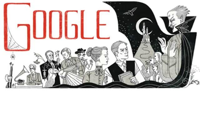 Bram Stoker Books - Google Doodle