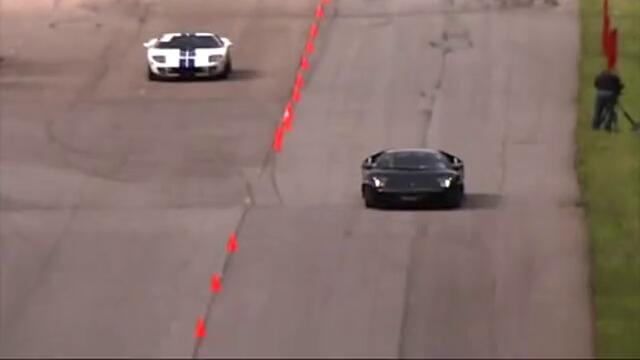 Moscow Unlim 500 -  Ford GT-1000 vs Lamborghini LP640