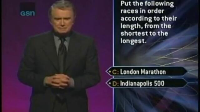 John Carpenter -  Who wants to be a millionaire - Part 1