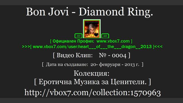 Bon Jovi - Diamond Ring.